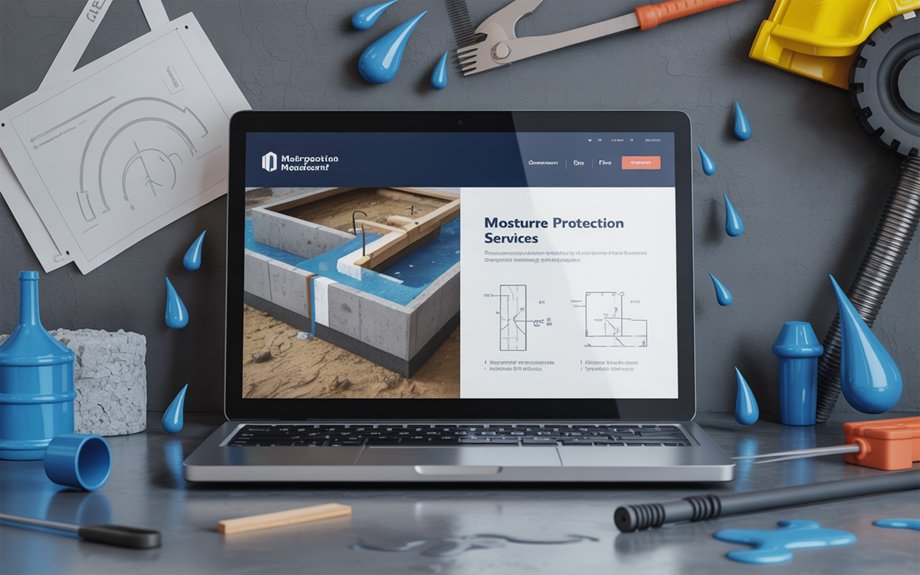 high converting waterproofing website design